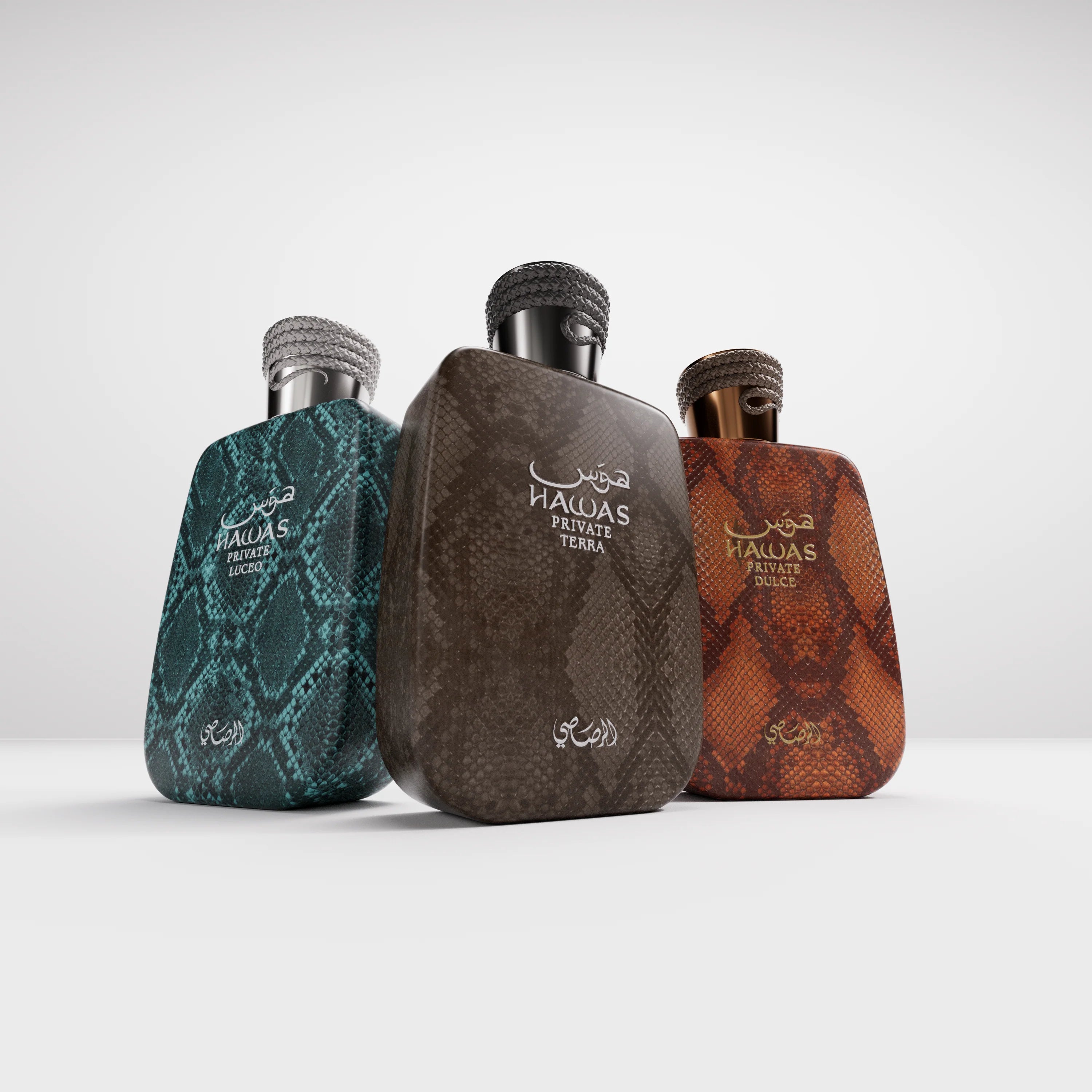 Rasasi Introduces Hawas Private Collection: Hawas Private Luceo, Hawas Private Terra, and Hawas Private Dulce